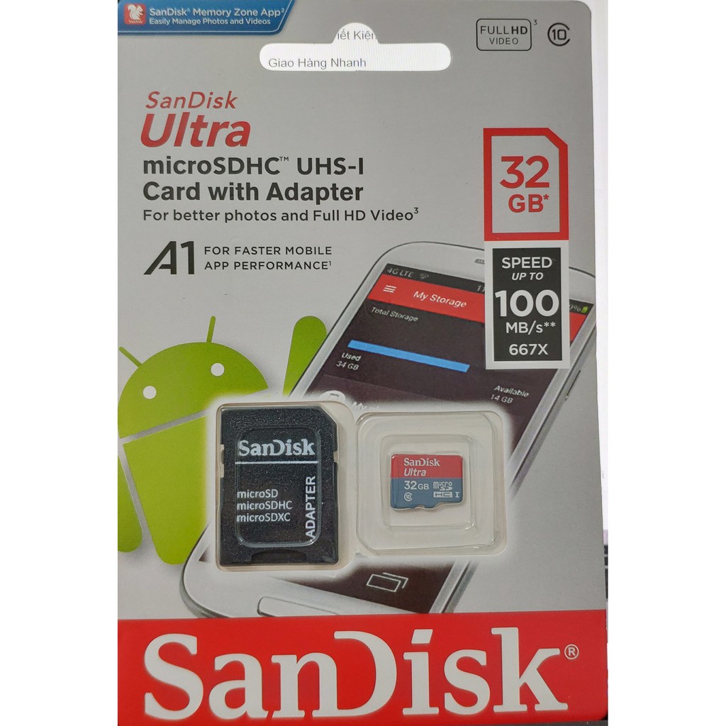 Thẻ nhớ Micro SD Netac 32G - 64G , class 10, chuyên dụng cho camera , điện thoại, camera hành trình, bảo hành 3 năm