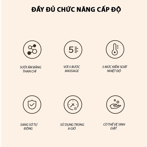 Túi sưởi ấm chân kiêm mát xa chân 5 cấp độ Jisulife NJ01 - Túi ủ chân đa năng 2 trong 1 massage lòng bàn chân