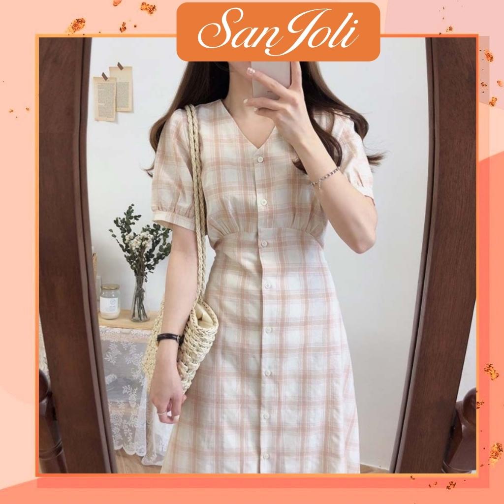 Dây Cột tóc(QUÀ TẶNG) tăm nhiều màu mix với Đầm Caro Xanh Đỏ Dài LOKOSA Váy dài qua gối Thiết Kế Dáng Dài Hai Dây VD046 | BigBuy360 - bigbuy360.vn