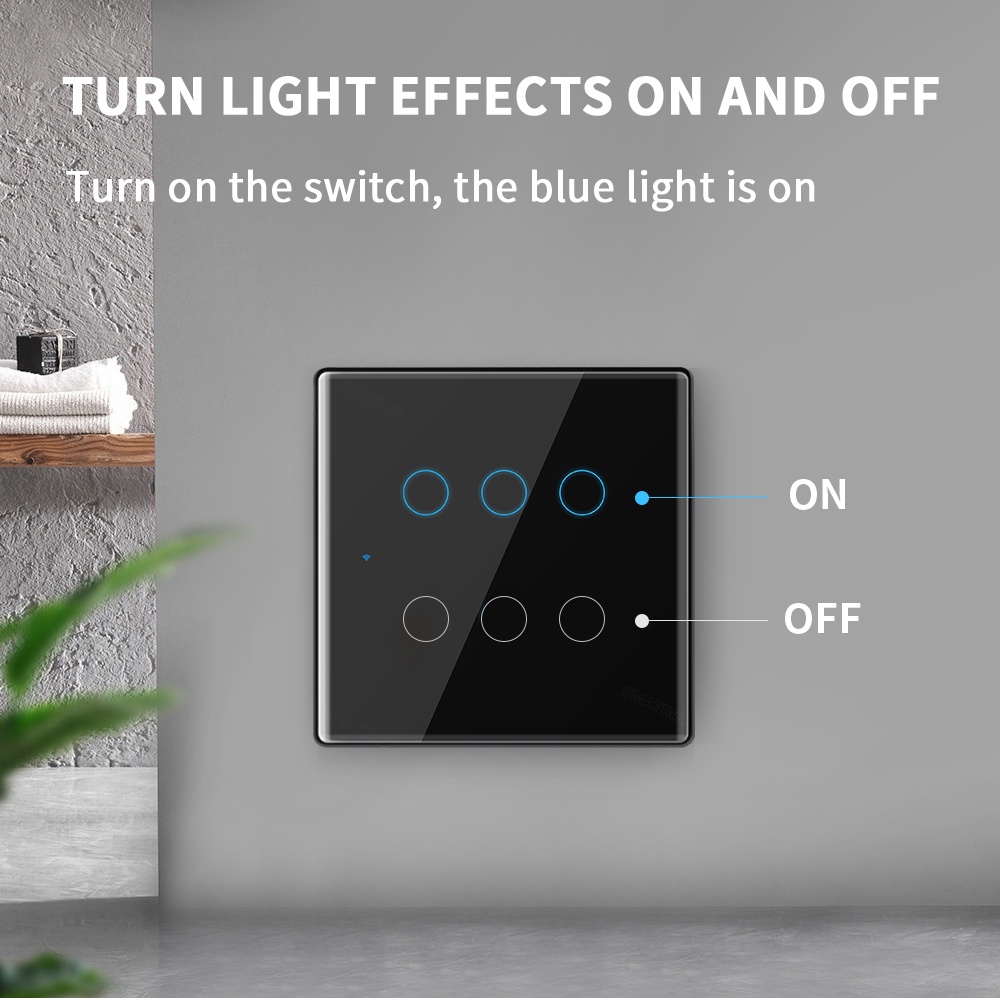 Công Tắc Điều Khiển Tường wifi Thông Minh 110-250V