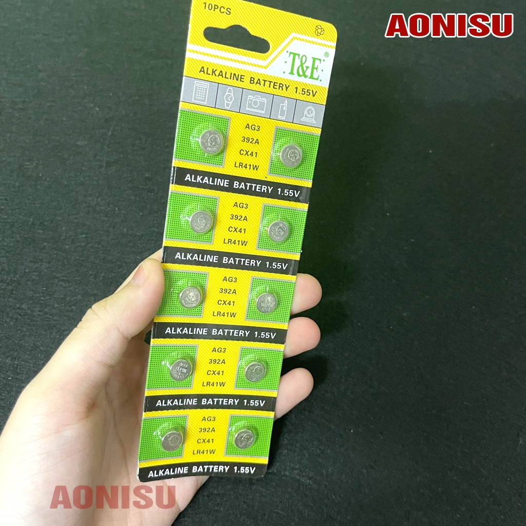 (Vĩ 10 Viên) Pin Nút LR41 1.5V- Pin Đồng Xu, Pin Cúc Áo, An Toàn Tuyệt Đối - Sử Dụng Lâu Dài, AONISU | BigBuy360 - bigbuy360.vn