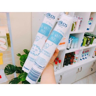 bông tẩy trang elkos 140 miếng