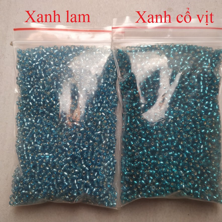 100gr hạt cườm trung (phần 1/2) - Nguyên liệu handmade, may mặc