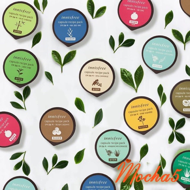 Mặt nạ hũ mini Innisfree Capsule Recipe Pack Mask rửa và ngủ dùng hiệu quả 10ml