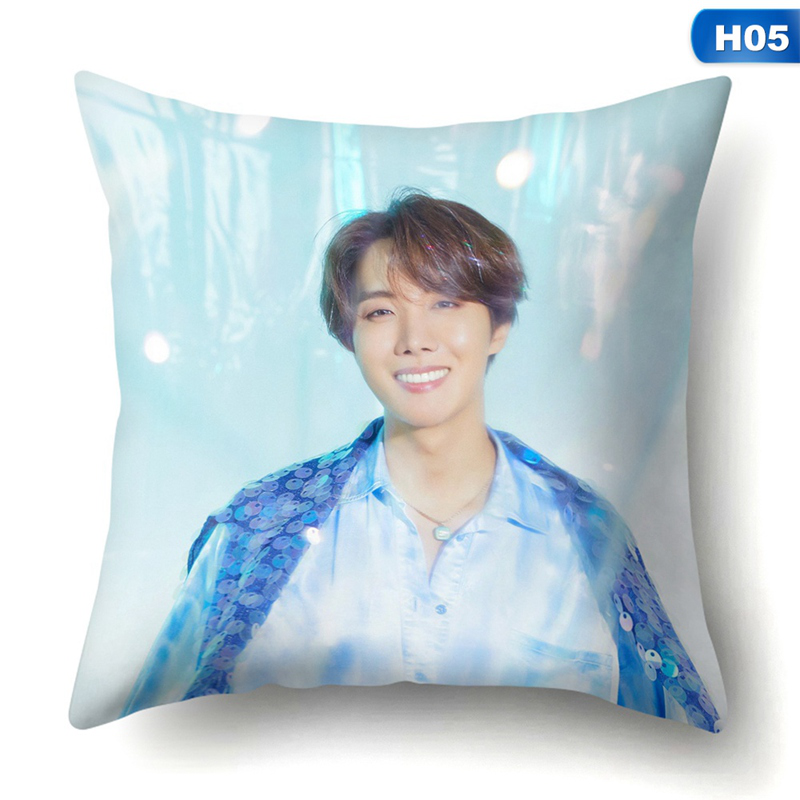 flowersqueen Vỏ Gối In Hình Các Thành Viên Nhóm Bts
