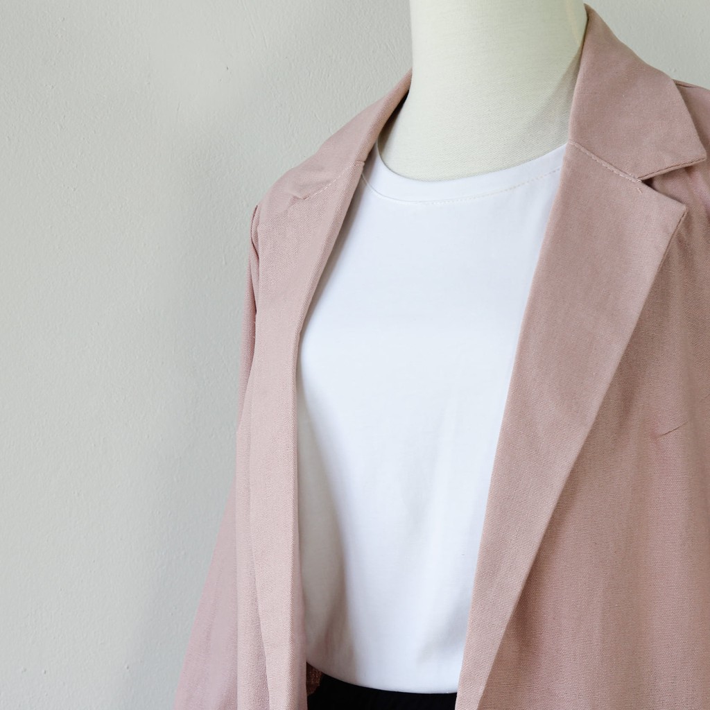 💖FREESHIP💖 Áo Khoác Blazer Linen Mùa Hè TokyoKei - Mỏng. Nhẹ - TAH125 | BigBuy360 - bigbuy360.vn