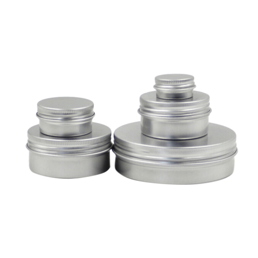 [Hàng mới về] Hộp thiếc đựng son dưỡng/ sơn móng tiện dụng 10/ 20/ 50/ 100/ 150ml