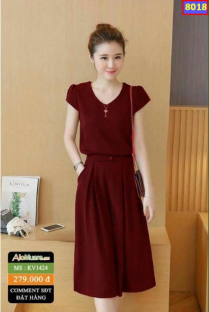 SÉT BỘ ỐNG RỘNG VẢI CÁT HÀN CỰC đẹp | BigBuy360 - bigbuy360.vn