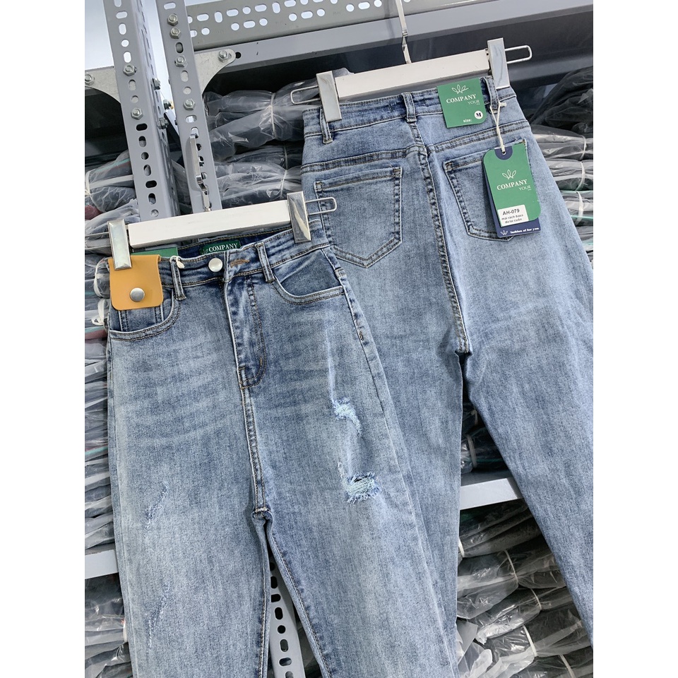 Quần Jeanlưng siêu cao chất jean co dãn phom ôm jean nữ 2022 | BigBuy360 - bigbuy360.vn