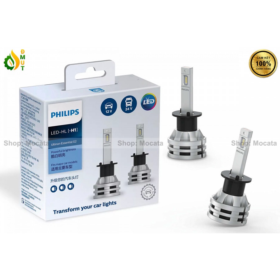 Đèn LED Oto H1 Ultinon Essential Philips Gen2 Chính Hãng Bảo Hành 01 Năm