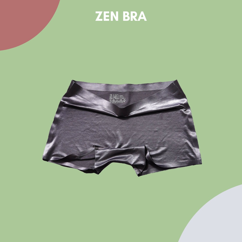 Quần lót su lụa bóng dạng đùi boxer viền ép nhiệt cao cấp