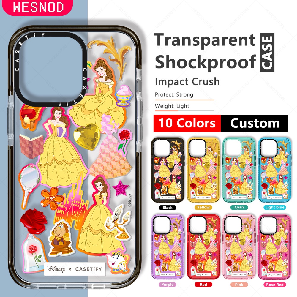 chống sốc suốt Thời Trang đẹp Ốp Điện Thoại Hình Công Chúa Belle Disney Cho IPhone 13 Pro Max Xs X Xr 7 8 Plus 11 15 14 12 Mini gấu dẻo Mềm Silicon chống va Siêu Mỏng thương hiệu điện thoại ốp chống bẩn trong nắp