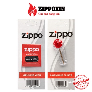 Combo Phụ Kiện Zíppo Chính Hãng Đá Zíppo + Bấc Zíppo USA