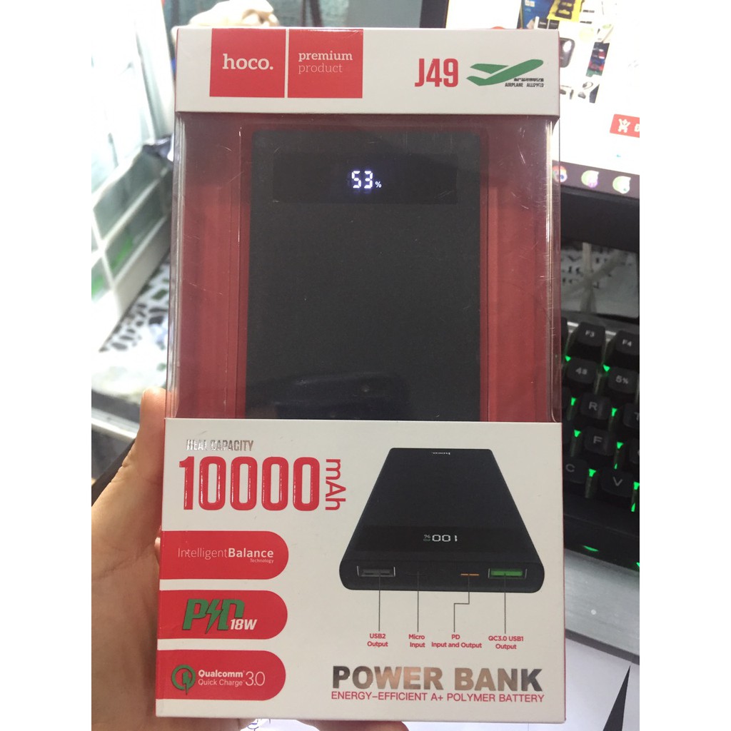 Pin dự phòng Hoco 10000mah J49