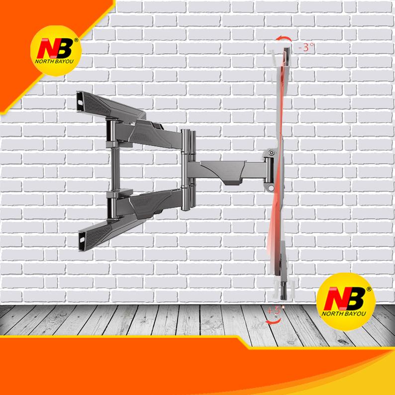 Giá treo đa năng 40 - 75 inch NB P6 tải trọng 46kg, xoay và nghiêng màn hình đều được