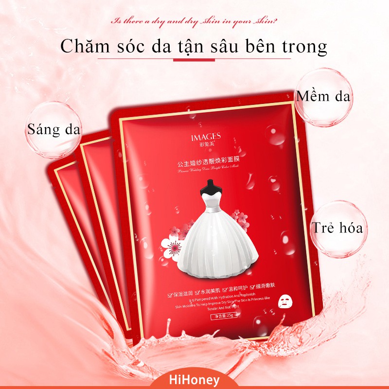 HỘP 10 MASK MẶT NẠ CÔNG CHÚA PRINCESS CHĂM SÓC DƯỠNG DA IMAGES