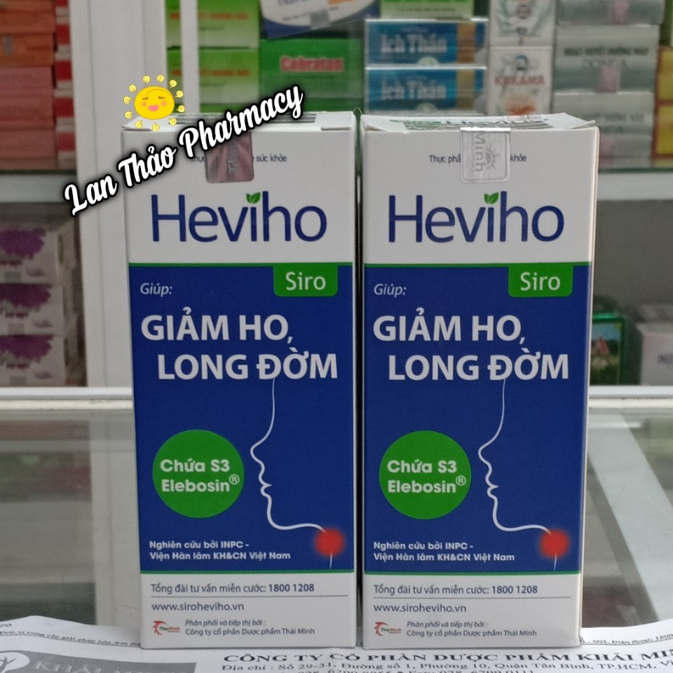 Siro Heviho 100ML Hỗ Trợ Giảm Ho Đau Rát Họng Long Đờm Cho Bé