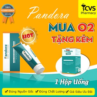 Combo 2 Kem bôi Trĩ Pandora Tặng 1 Hộp Viên Uống Pandora - Hỗ trợ giảm đau, xuất huyết Trĩ - cvspharmacy