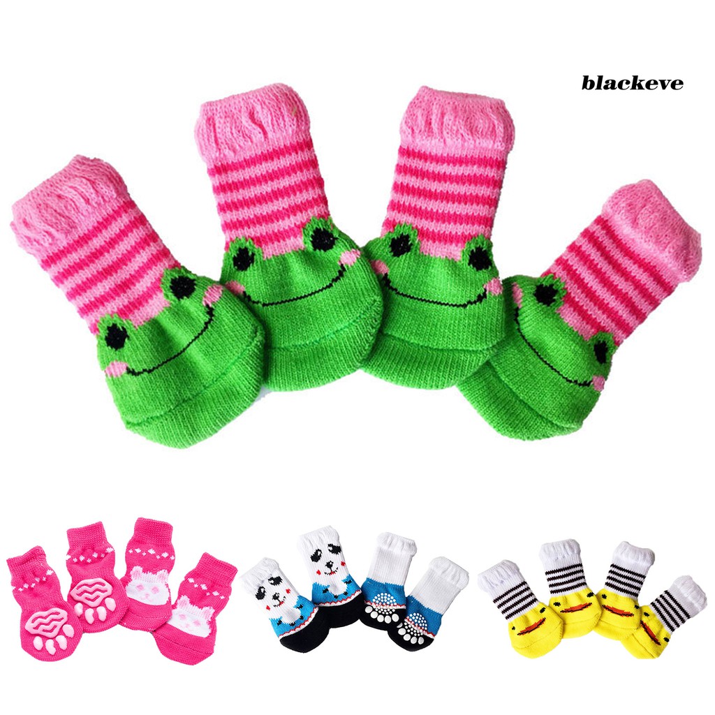 Bộ 4 vớ cotton họa tiết dễ thương dành cho thú cưng