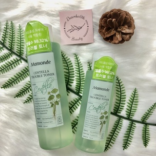 Toner Nước Hoa Hồng Làm Dịu Và Ngăn Ngừa Mụn Chiết Suất Từ Rau Má Mamonde Centella Trouble 250ml