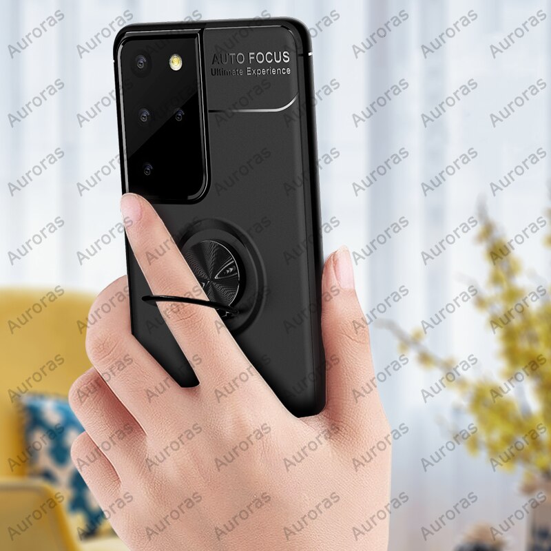 Ốp lưng khung silicone da cho Samsung Galaxy S21 Ultra 5G S21+ S21 Plus