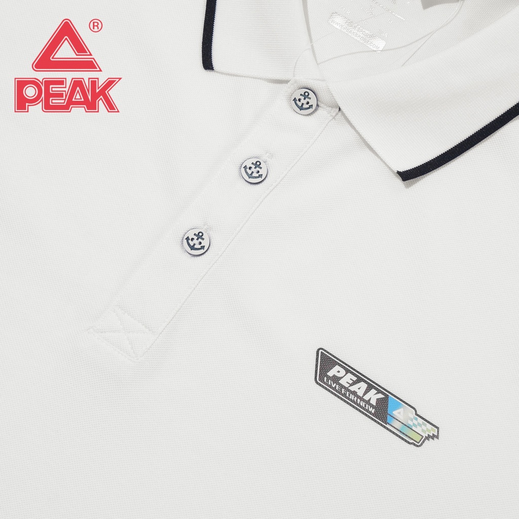 Áo Thun Polo Nam Thể Thao Có Cổ Chính Hãng Cao Cấp PEAK FR6222041