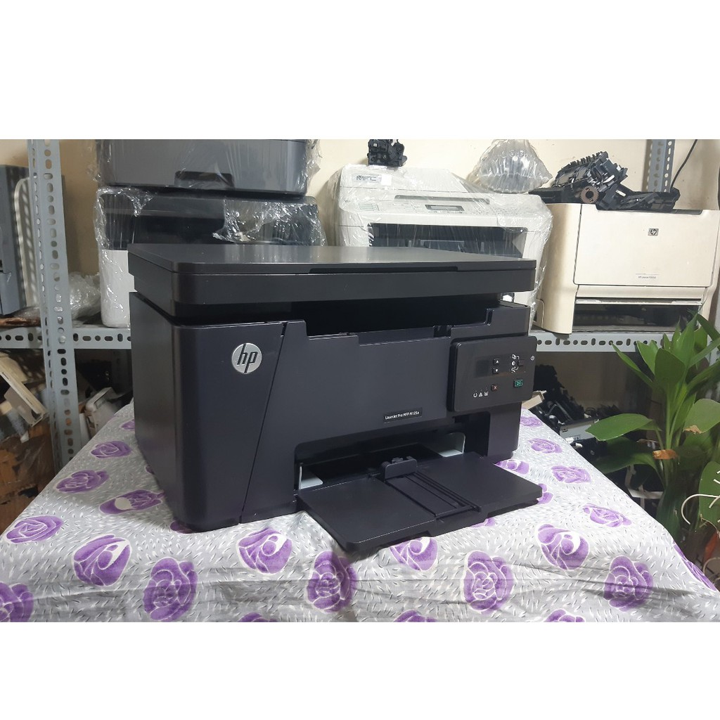 Máy in cũ đa chức năng (In, Scan, Copy) HP LaserJet Pro M125A - tặng kèm hộp mực, dây nguồn, dây USB mới