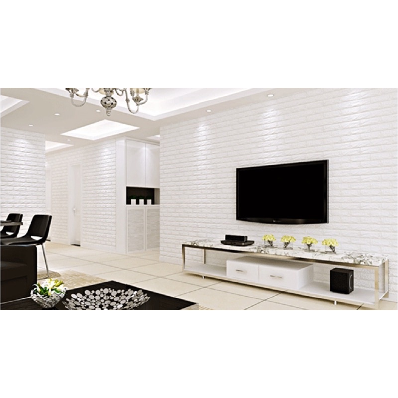 Xốp dán tường 3D vân gạch
