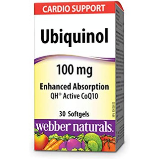 HÀNG SALE, DATE 03/2024, Hàng Canada Webber Naturals UBIQUINOL 100 MG 100 Viên nang có nhiều CoQ10