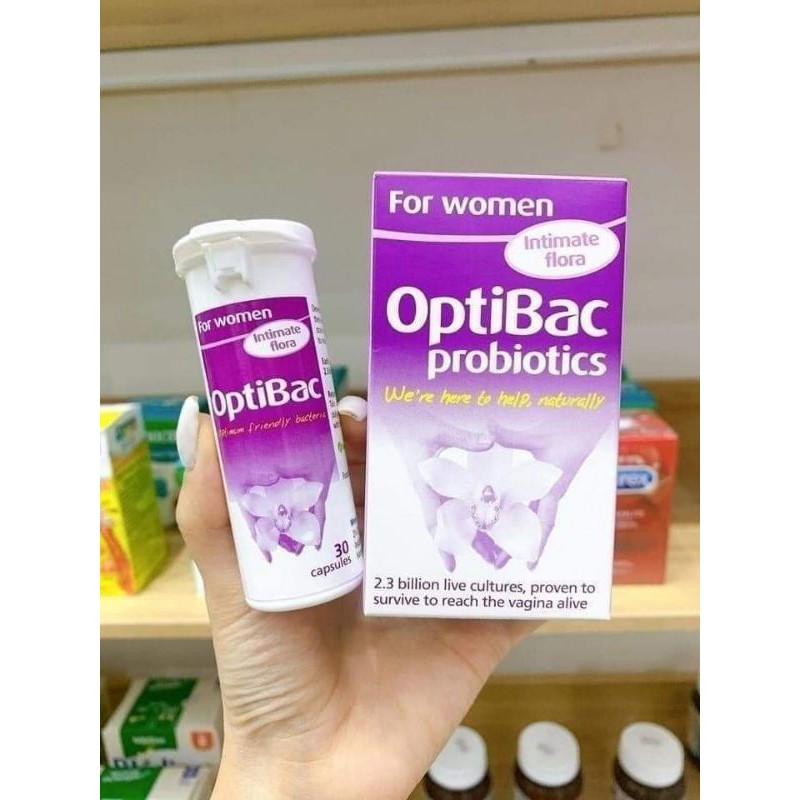Men vi sinh Optibac tím 30 viên
