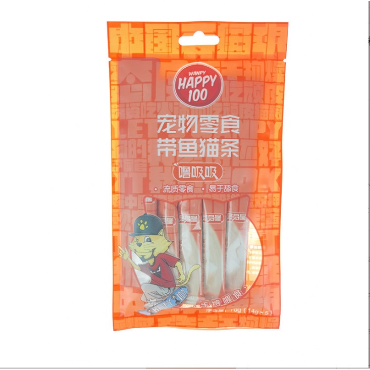 [HCM] Súp thưởng cho mèo Wanpy Happy 100 70g (14g * 5 thanh)