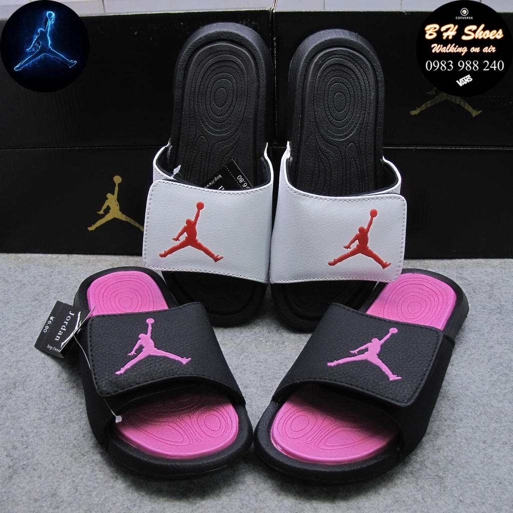 Dép Jordan hydro 6 Free ship + hộp hàng loại 1.1 JD bóng rổ siêu cấp quai ngang dán nam nữ unisex hot trend. BH Slippers