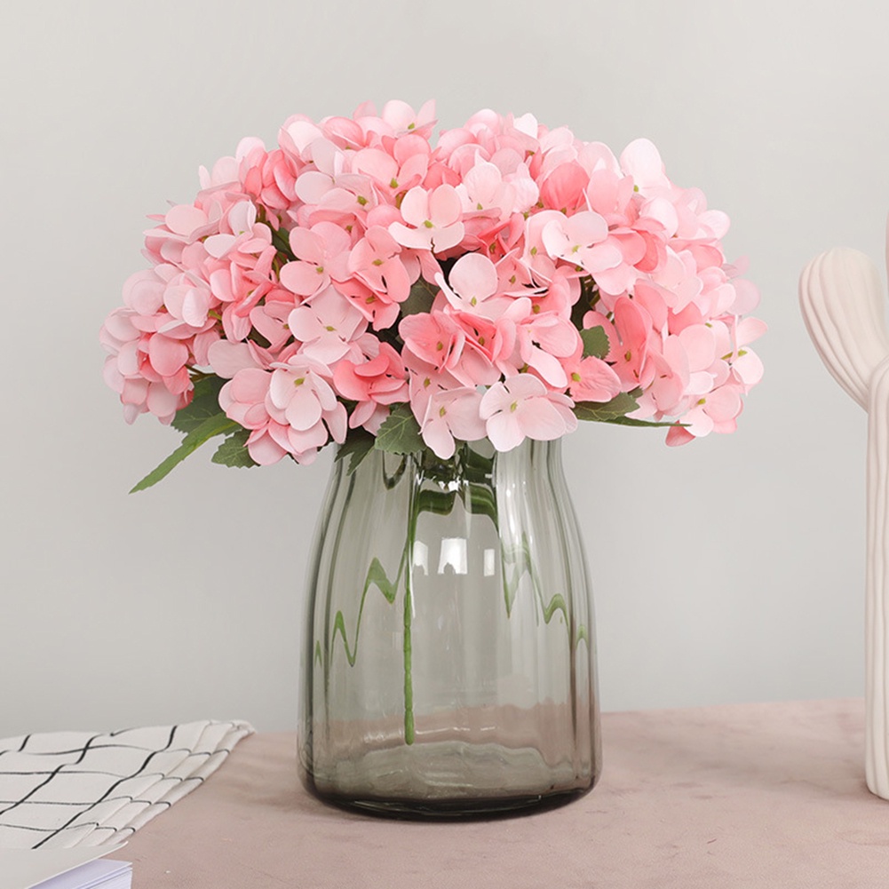 Hoa cẩm tú cầu giả bằng lụa trang trí bàn làm việc / tiệc cưới DIY