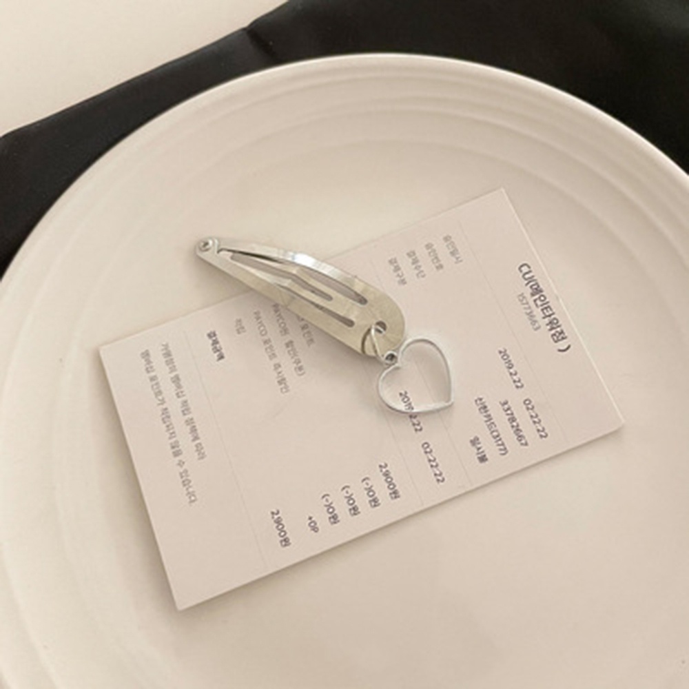 Kẹp Tóc Bb Bằng Kim Loại Thiết Kế Đơn Giản Cá Tính Hàng Mới Dành Cho Bạn Gái