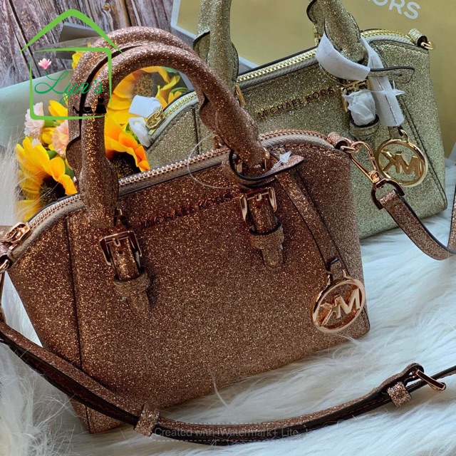 Túi Michael Kors Ciara Giftables nhỏ xinh lóng lánh kim sa