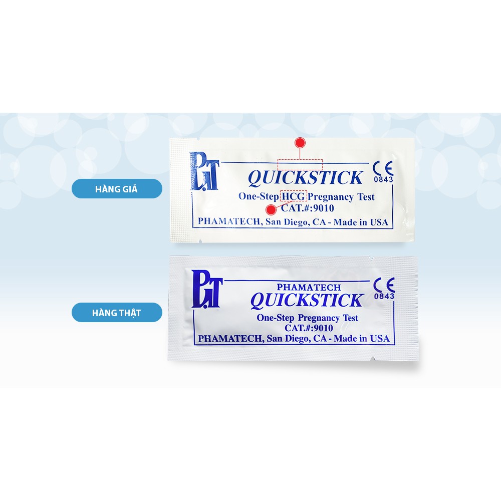 Que thử thai Quickstick- sản phẩm của Mỹ