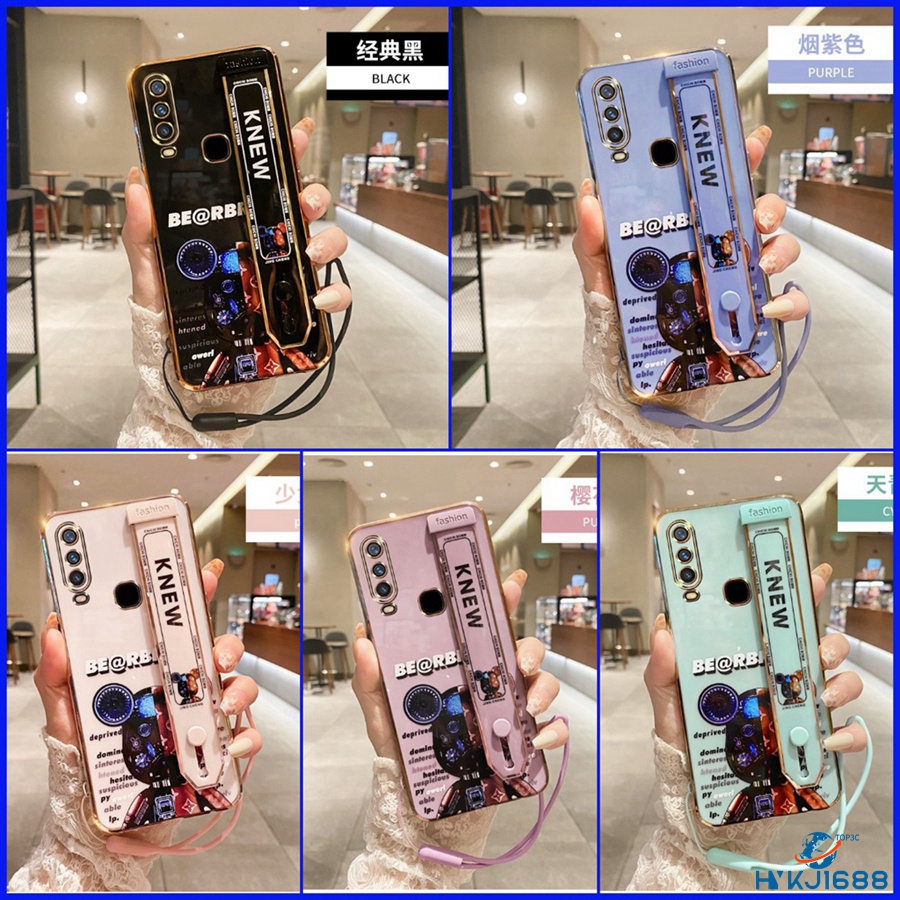 Ốp Lưng Vivo U10 Ốp Vivo Y17 Ốp Vivo Ốp Y15 Ốp Vivo Y12 Ốp điện thoại mạ điện hình gấu 3D thời trang cho Vivo U10 Y17 Y15 Y12