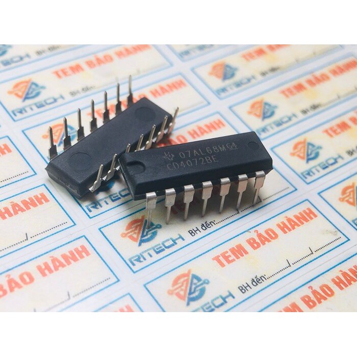 Combo 6 chiếc CD4072BE CD4072 IC số Dip 14 hàng nhập khẩu