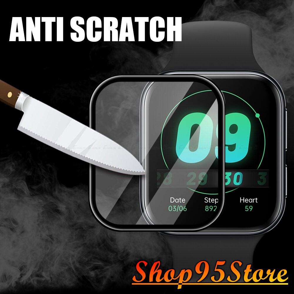 Dán chống xước Full viền đen dành cho Oppo Watch 41mm 46mm