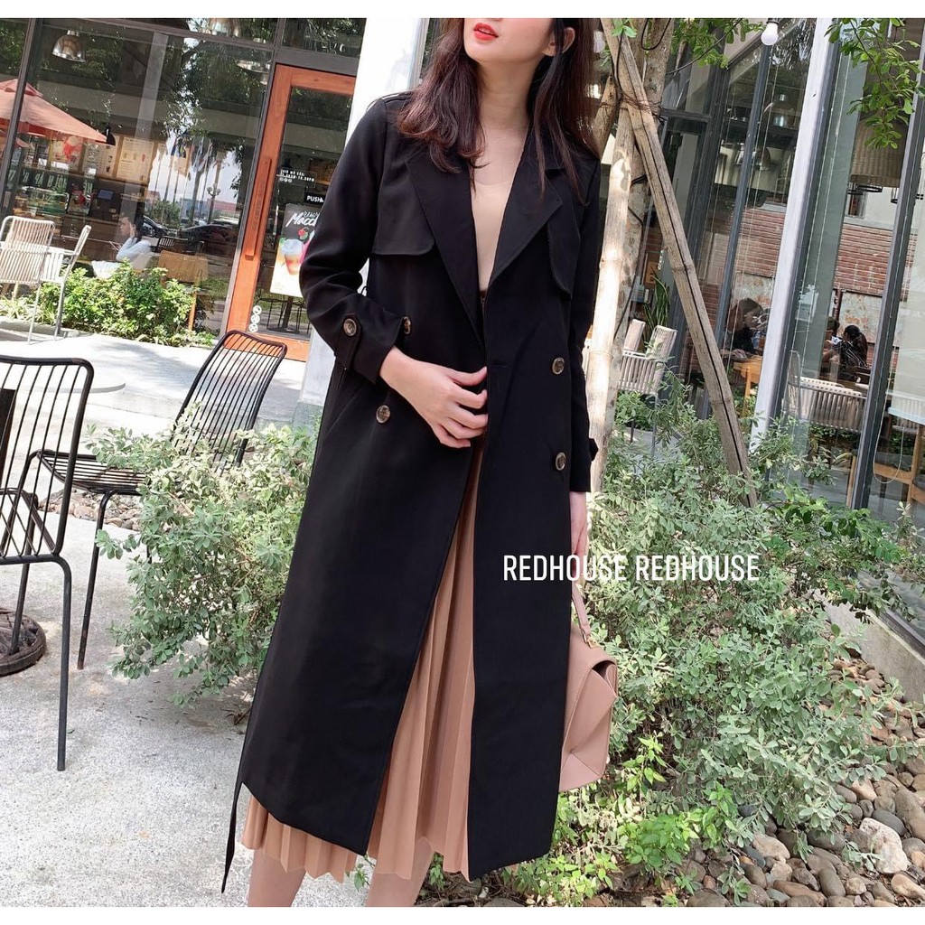 ÁO MANG TÔ KAKI DÁNG DÀI BẢO KHÁNH SHOP Áo Trenchcoat dáng dài chất liệu kaki chéo dầy dặn 057 | BigBuy360 - bigbuy360.vn