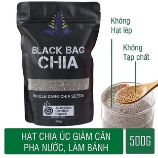 Hạt chia đen Úc Black Bag Chia 500g