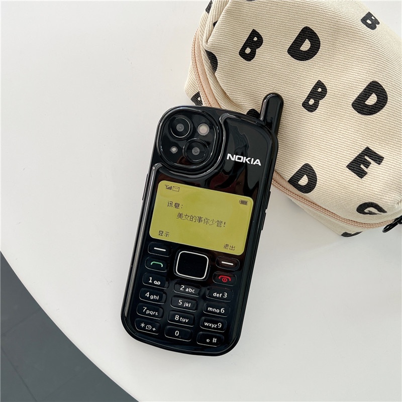 Ốp Điện Thoại Chống Sốc Hình Điện Thoại Nokia 3D Cổ Điển Mẫu Mới Cho iPhone 14 11 12 13 Pro XS Max X XR