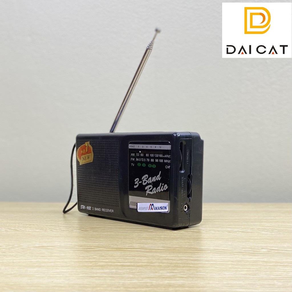 ĐÀI RADIO FM/AM/SW - 902 - BẮT SÓNG KHỎE - CHẠY PIN ĐẠI - BẢO HÀNH 6 THÁNG