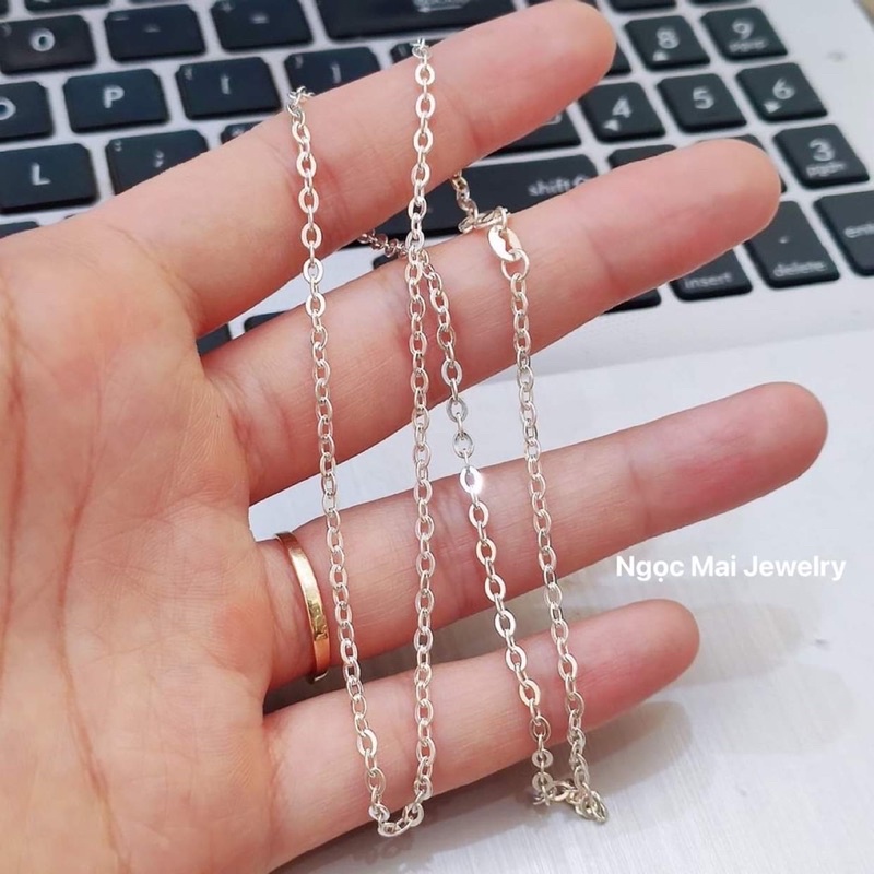 Dây công bạc ta mắt xích đơn sáng đẹp giá siêu rẻ - Ngọc Mai Jewelry