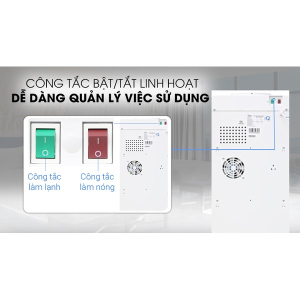 Cây nước nóng lạnh Midea YD1518S-X