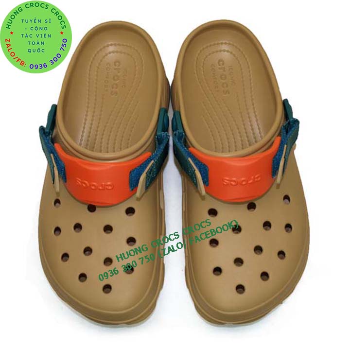 DÉP SỤC CROCS OFFROAD ALL TERRAIN CLOG MÀU KHAKI
