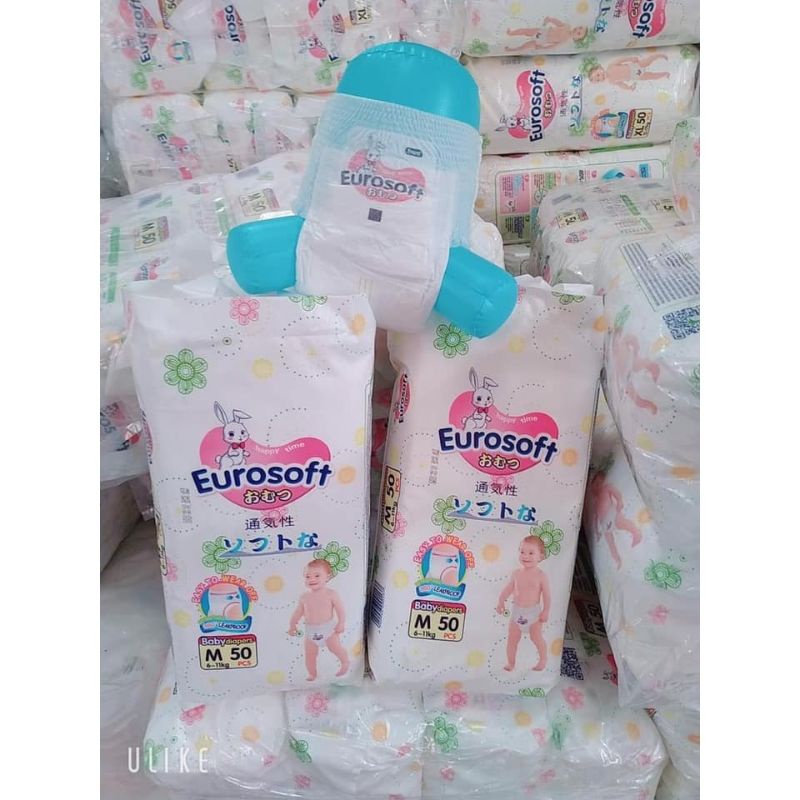 (Giá sỉ) Bỉm quần EUROSOFT xuất nhật M100/L100/XL100/XXL100/XXXL100/M50/L50/XL50/XXL50/XXXL50