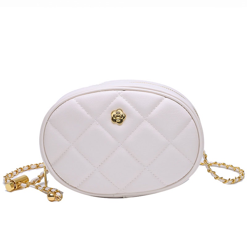 Túi Đeo Chéo Dây Xích Dáng Tròn Nhỏ Dễ Phối Đồ Thời Trang Cho Nữ