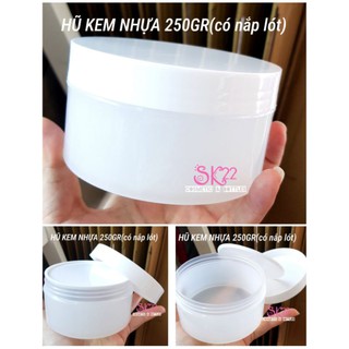 🔖 HŨ KEM NHỰA TRẮNG 250gr🔖