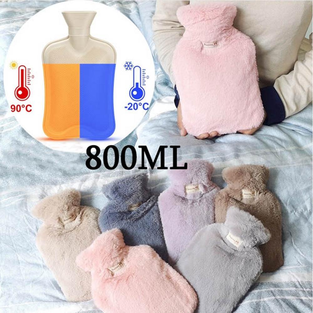 Túi Chườm Nóng Bằng Cao Su Tự Nhiên Có Thể Tháo Rời Kèm Vỏ Cao Su